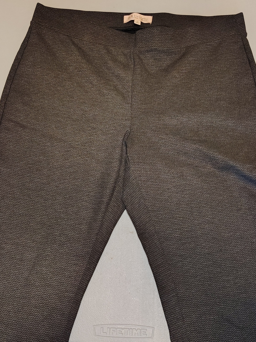 Philosophy Woman's Dark Heather Gray Dress Pants